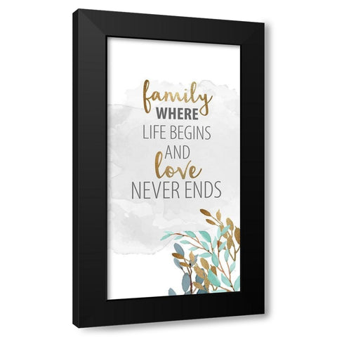 What Matters 6 Black Modern Wood Framed Art Print by Allen, Kimberly