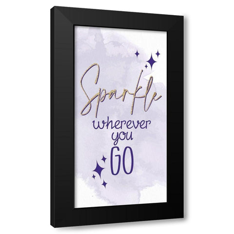 Magical Unicorn 6 Black Modern Wood Framed Art Print by Allen, Kimberly