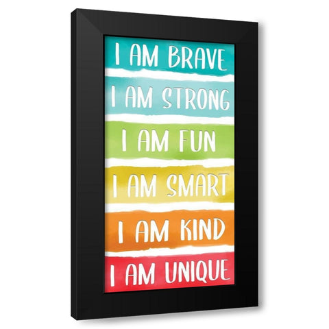 Rainbow Brave 1 Black Modern Wood Framed Art Print with Double Matting by Allen, Kimberly