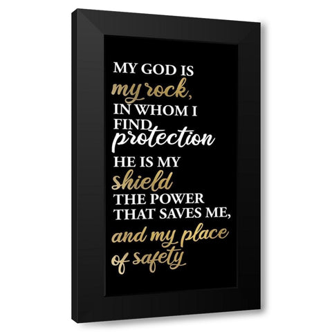 My Rock 1 Black Modern Wood Framed Art Print with Double Matting by Allen, Kimberly