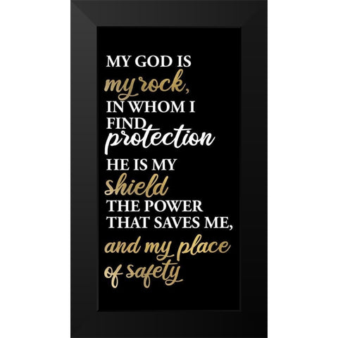 My Rock 1 Black Modern Wood Framed Art Print by Allen, Kimberly