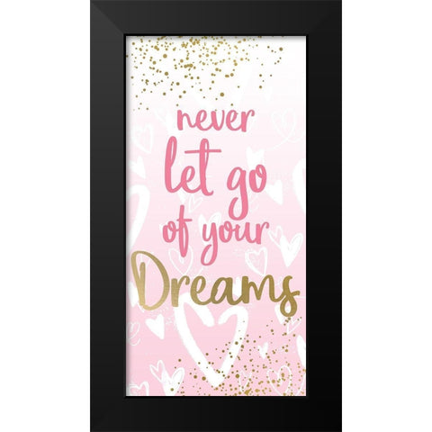 Let Go 1 Black Modern Wood Framed Art Print by Allen, Kimberly