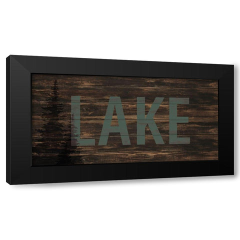 Lake Lodge 1 Black Modern Wood Framed Art Print by Allen, Kimberly
