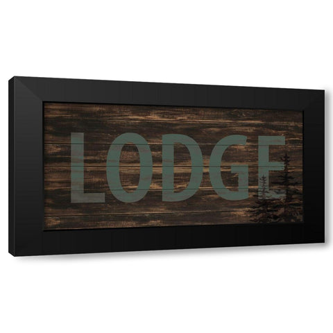 Lake Lodge 2 Black Modern Wood Framed Art Print by Allen, Kimberly