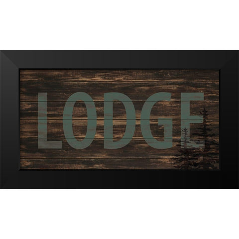 Lake Lodge 2 Black Modern Wood Framed Art Print by Allen, Kimberly