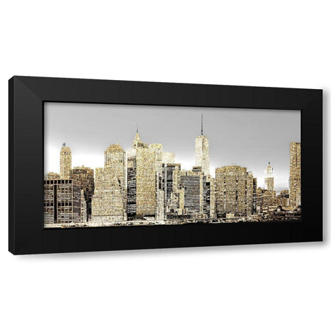 New York 1 Black Modern Wood Framed Art Print with Double Matting by Allen, Kimberly
