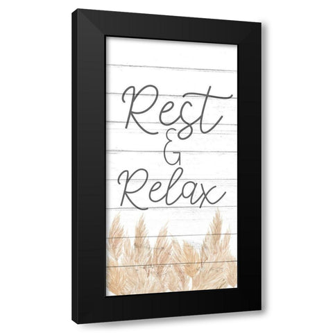 Rest 1 v2 Black Modern Wood Framed Art Print with Double Matting by Allen, Kimberly