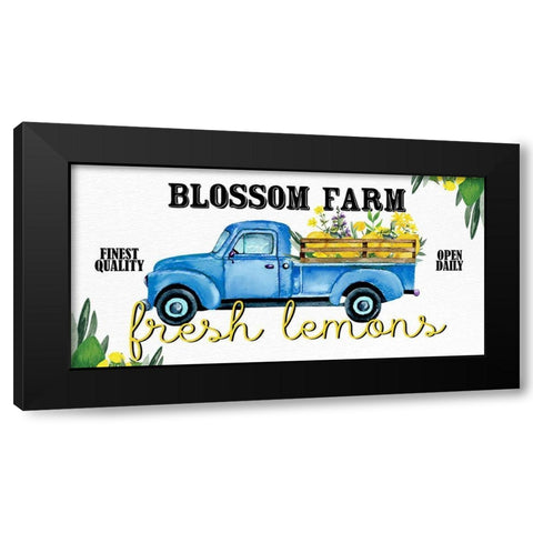 Lemon Tile 11 Black Modern Wood Framed Art Print by Allen, Kimberly