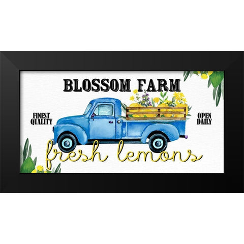 Lemon Tile 11 Black Modern Wood Framed Art Print by Allen, Kimberly