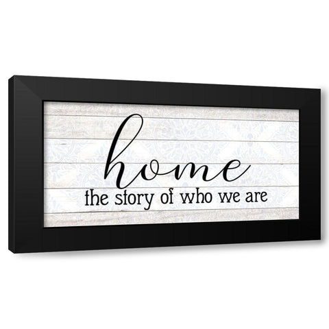 The Story Black Modern Wood Framed Art Print by Allen, Kimberly