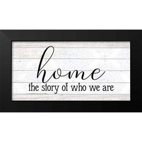 The Story Black Modern Wood Framed Art Print by Allen, Kimberly
