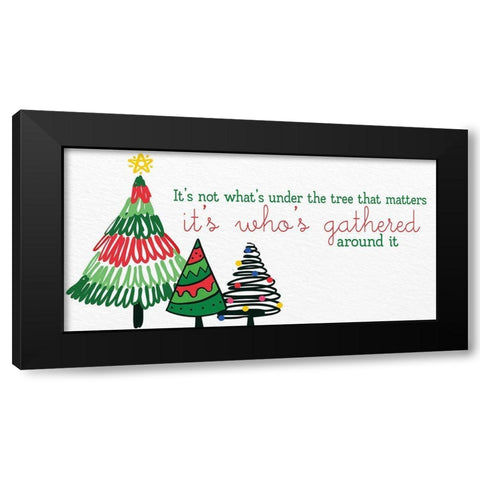 Under the Tree Black Modern Wood Framed Art Print with Double Matting by Allen, Kimberly