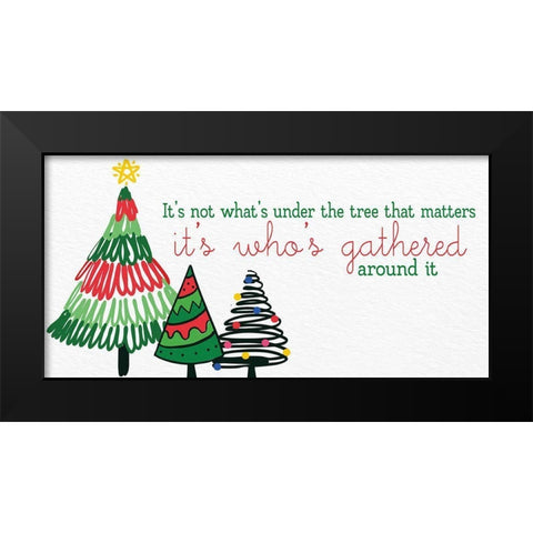 Under the Tree Black Modern Wood Framed Art Print by Allen, Kimberly