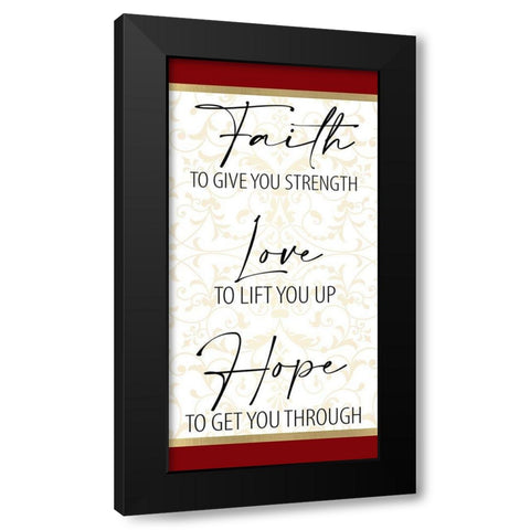 At the Cross 1 Black Modern Wood Framed Art Print by Allen, Kimberly