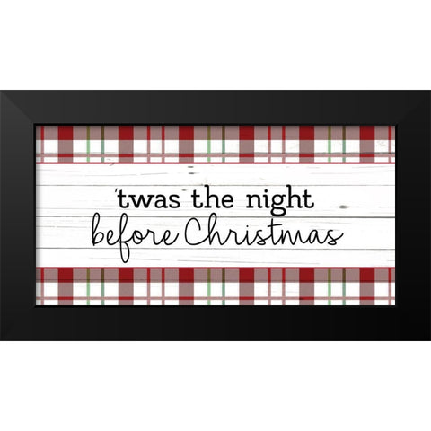 Twas the Night Black Modern Wood Framed Art Print by Allen, Kimberly