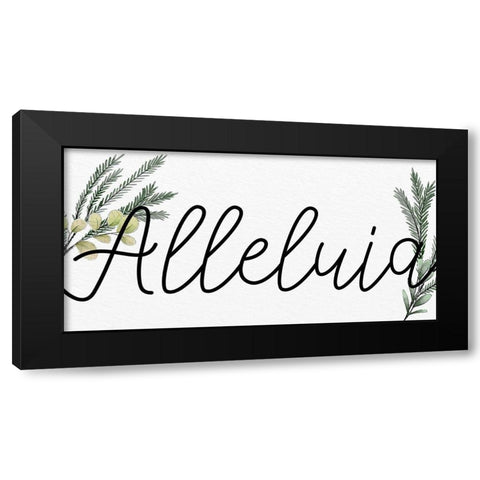 Alleluia panel Black Modern Wood Framed Art Print with Double Matting by Allen, Kimberly