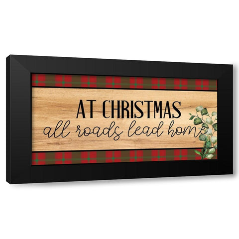 Twas the Night Black Modern Wood Framed Art Print with Double Matting by Allen, Kimberly