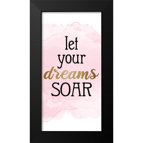 Butterfly Soar 1 Black Modern Wood Framed Art Print by Allen, Kimberly