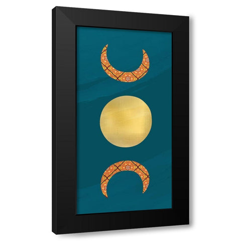 Moon Child 1 Black Modern Wood Framed Art Print by Allen, Kimberly