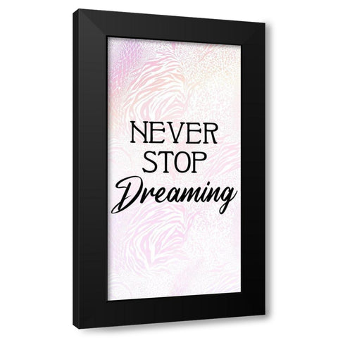 Pink Animals 1 Black Modern Wood Framed Art Print with Double Matting by Allen, Kimberly