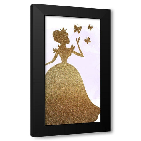 A Princess 1 Black Modern Wood Framed Art Print by Allen, Kimberly