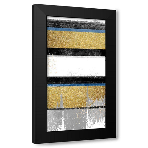 Gorgeous Blue Panel 2 Black Modern Wood Framed Art Print by Allen, Kimberly