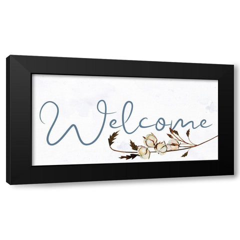 Welcome Black Modern Wood Framed Art Print with Double Matting by Allen, Kimberly