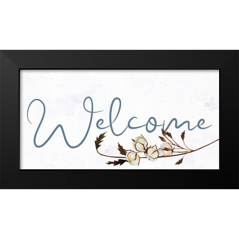 Welcome Black Modern Wood Framed Art Print by Allen, Kimberly