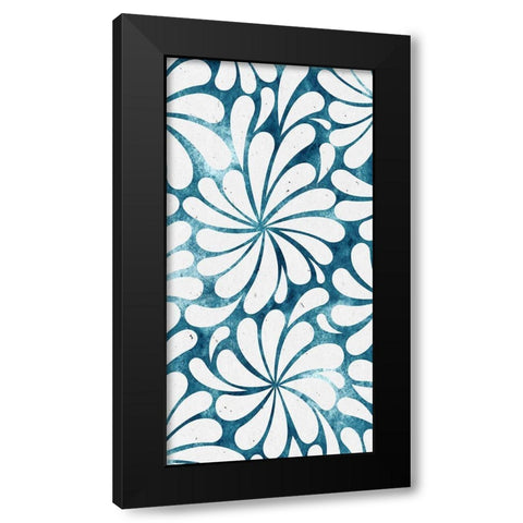 Panel Blues 1 Black Modern Wood Framed Art Print by Allen, Kimberly