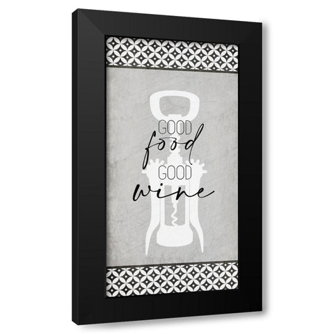 Good Times Wine 5 Black Modern Wood Framed Art Print with Double Matting by Allen, Kimberly