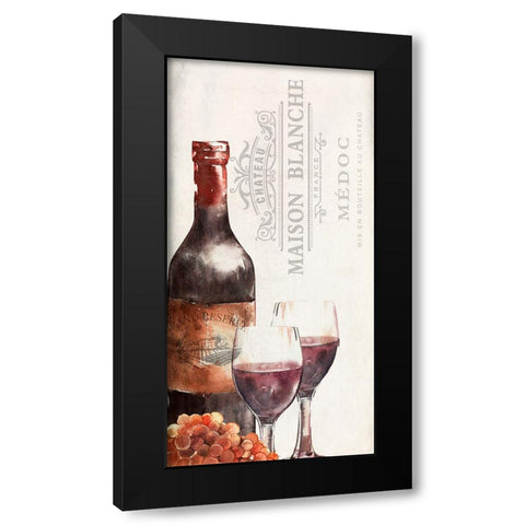 Vineyard Panel 1 Black Modern Wood Framed Art Print by Allen, Kimberly