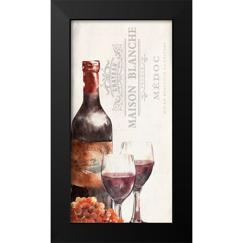 Vineyard Panel 1 Black Modern Wood Framed Art Print by Allen, Kimberly