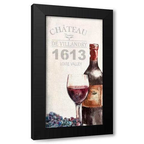 Vineyard Panel 2 Black Modern Wood Framed Art Print with Double Matting by Allen, Kimberly