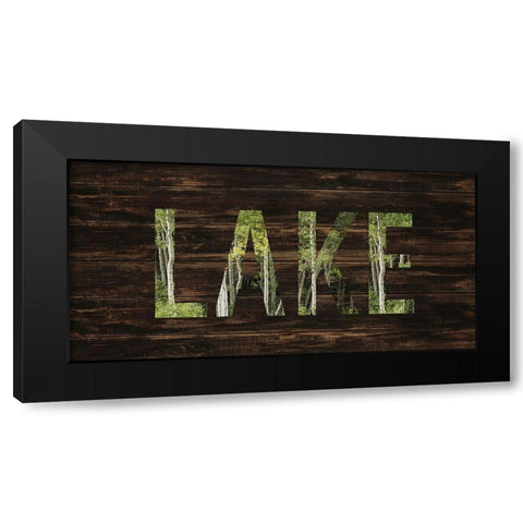To the Lake Black Modern Wood Framed Art Print by Allen, Kimberly