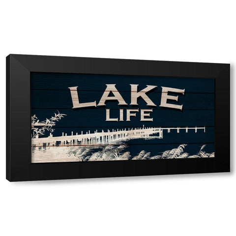 Lake Life Black Modern Wood Framed Art Print by Allen, Kimberly