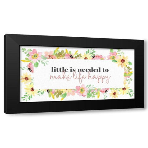 Little Black Modern Wood Framed Art Print with Double Matting by Allen, Kimberly