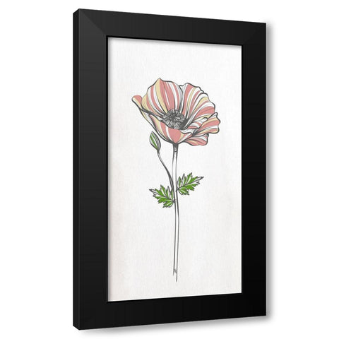 Spring Panel 1 Black Modern Wood Framed Art Print by Allen, Kimberly