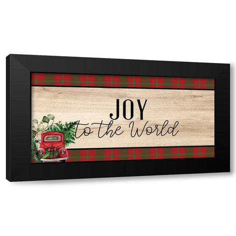 Joy Black Modern Wood Framed Art Print with Double Matting by Allen, Kimberly