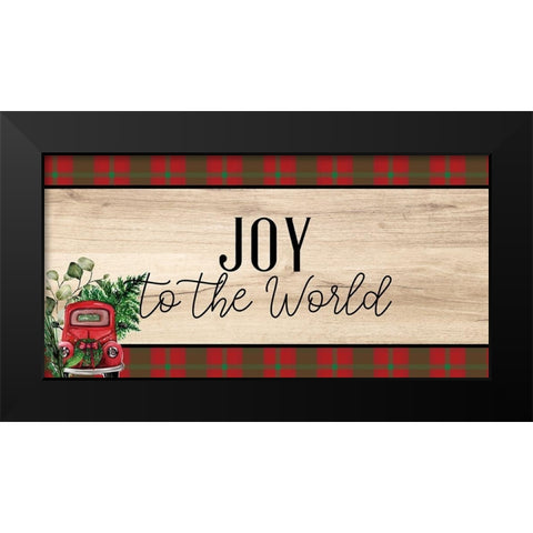 Joy Black Modern Wood Framed Art Print by Allen, Kimberly