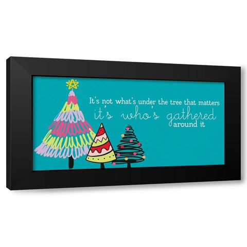 Around The Tree Black Modern Wood Framed Art Print by Allen, Kimberly