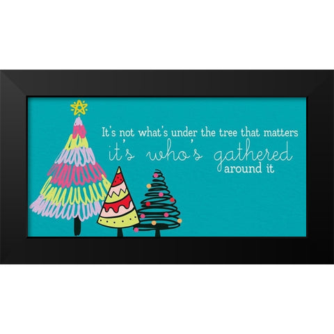 Around The Tree Black Modern Wood Framed Art Print by Allen, Kimberly