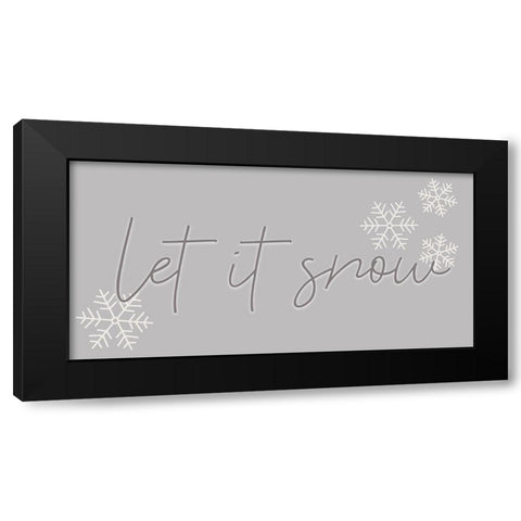 Snow Black Modern Wood Framed Art Print by Allen, Kimberly
