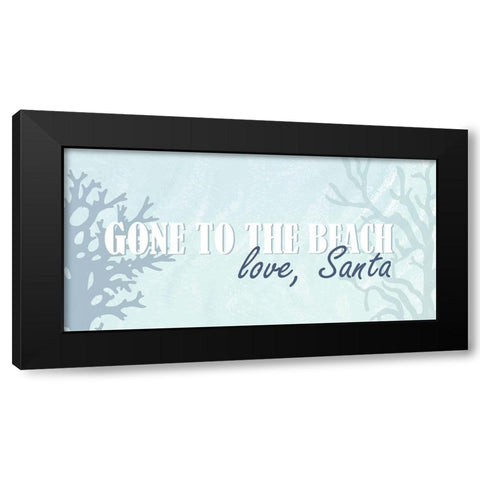 Gone To The Beach Black Modern Wood Framed Art Print with Double Matting by Allen, Kimberly