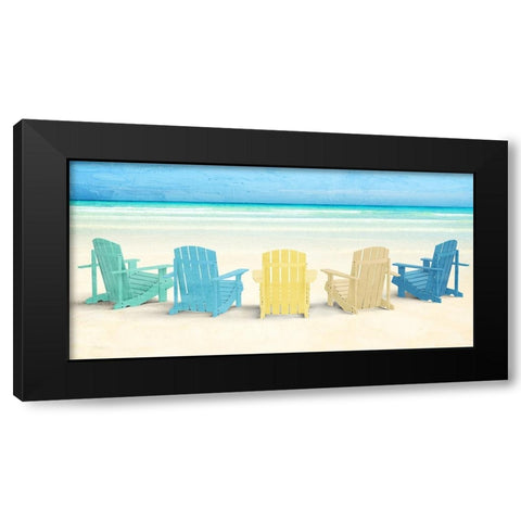 Sea View Black Modern Wood Framed Art Print by Allen, Kimberly