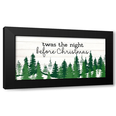 Night Before Christmas Black Modern Wood Framed Art Print by Allen, Kimberly