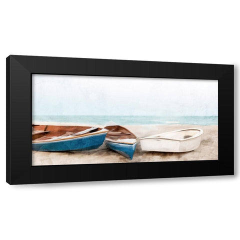 Three Beached Black Modern Wood Framed Art Print by Allen, Kimberly