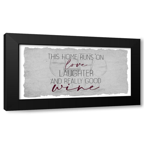 Really Good Wine Black Modern Wood Framed Art Print with Double Matting by Allen, Kimberly