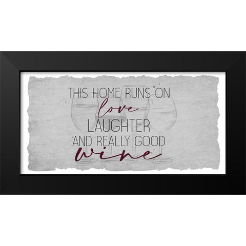 Really Good Wine Black Modern Wood Framed Art Print by Allen, Kimberly