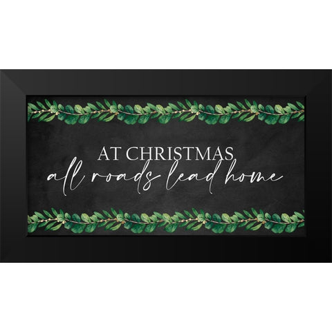 All Roads Lead Home Black Modern Wood Framed Art Print by Allen, Kimberly