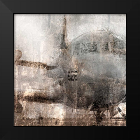 Oxidized Aircraft Black Modern Wood Framed Art Print by Allen, Kimberly